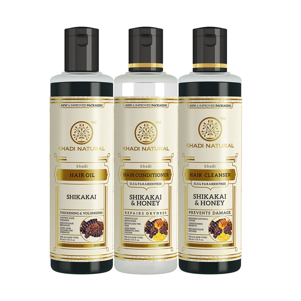 Khadi Natural Shikakai & Honey Shampoo and Conditioner Combo