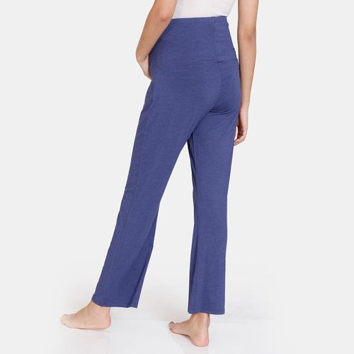 Buy Zivame Lounge Knit Poly Maternity Pants - Deep Cobalt - Blue Online