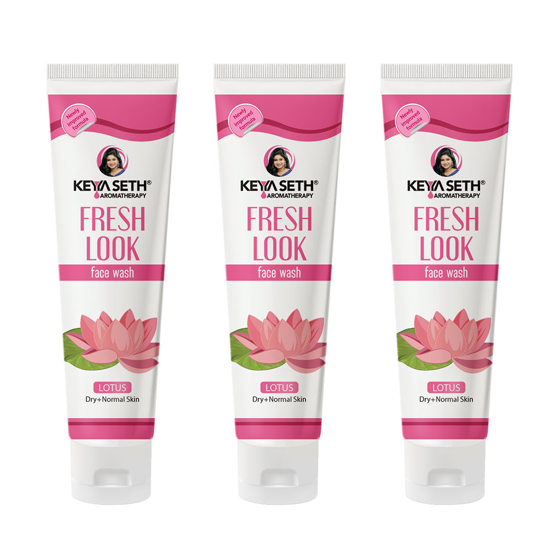 Keya Seth Aromatherapy Fresh Look Face Wash Lotus Pack of 3 Buy Keya