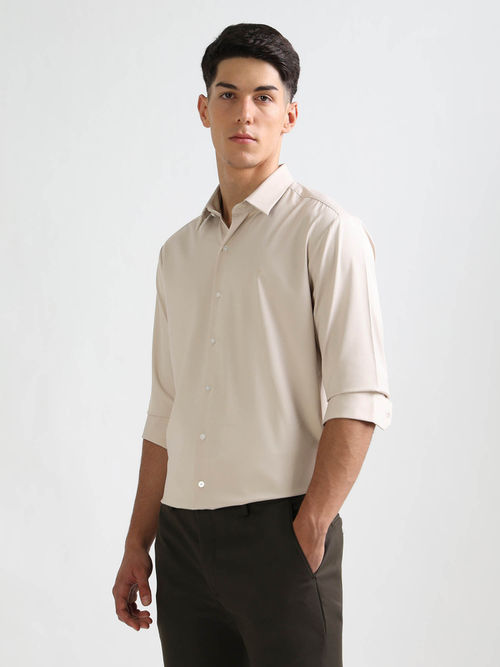 Buy Arrow Newyork Men Poplin Manhattan Slim Fit Shirt Online