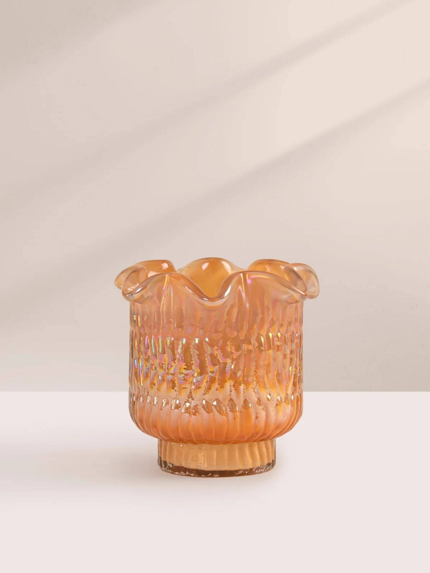 DOFT Flower Cut Lemongrass Votive Candle (Orange)
