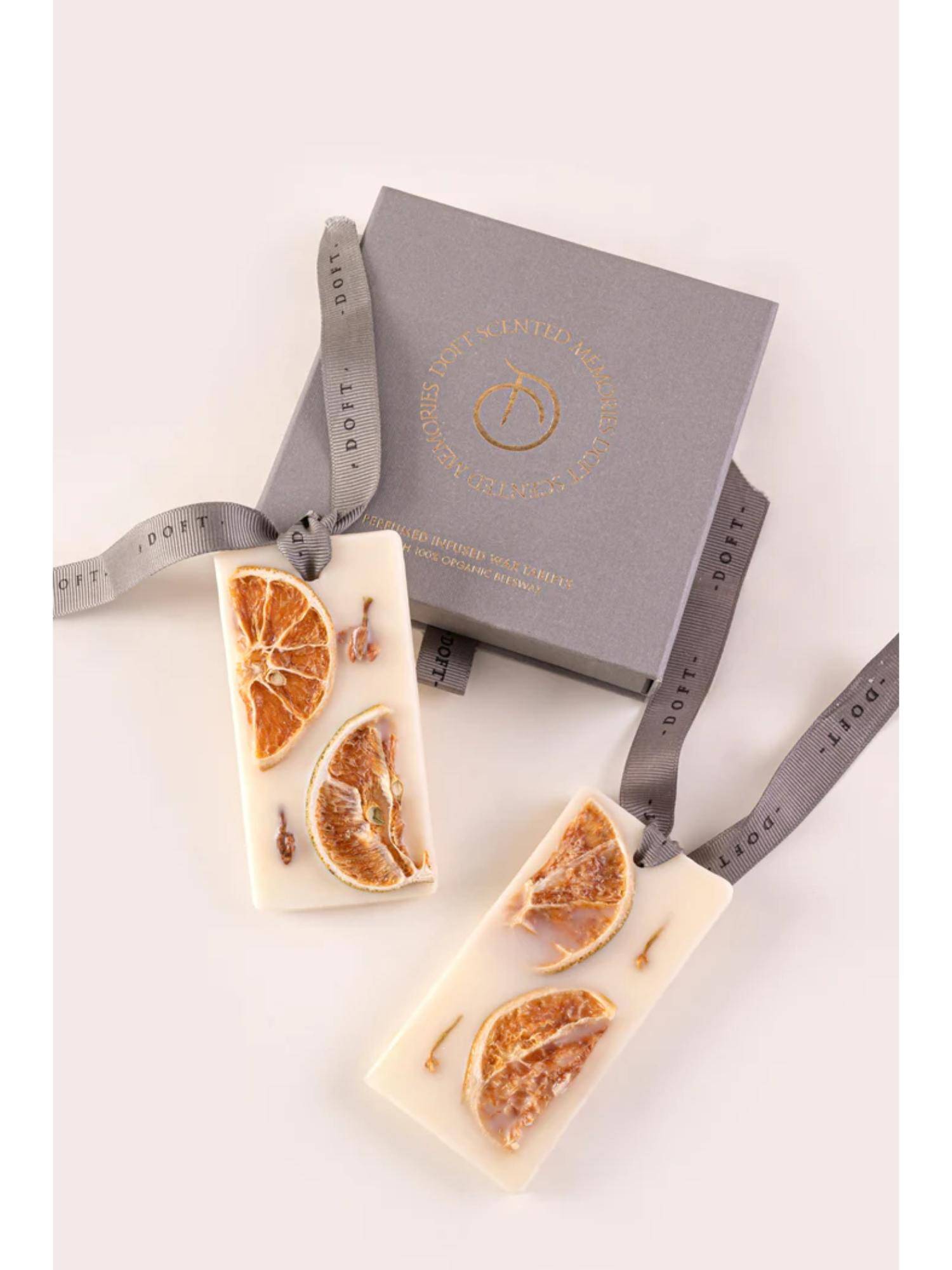 DOFT Orange Cases Infused Wax Tablets (Set of 2)
