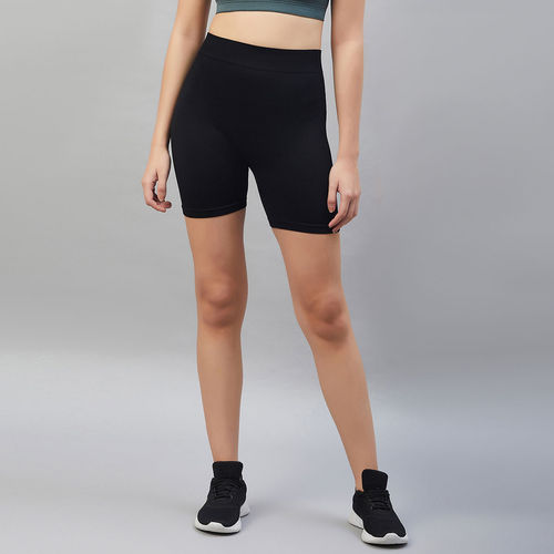 C9 Airwear Women Rib Active Shorts In Black Color (M)