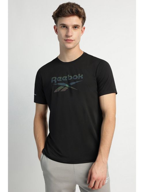 Reebok Men Printed T-shirt Black
