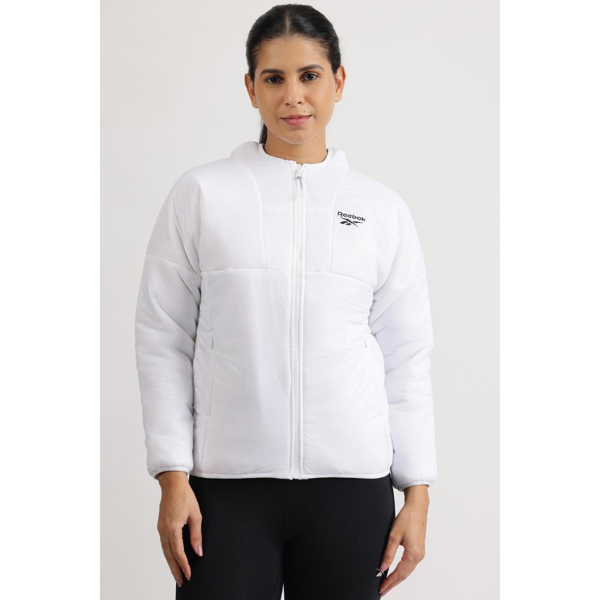 Buy Reebok Women Solid Jackets - White Online