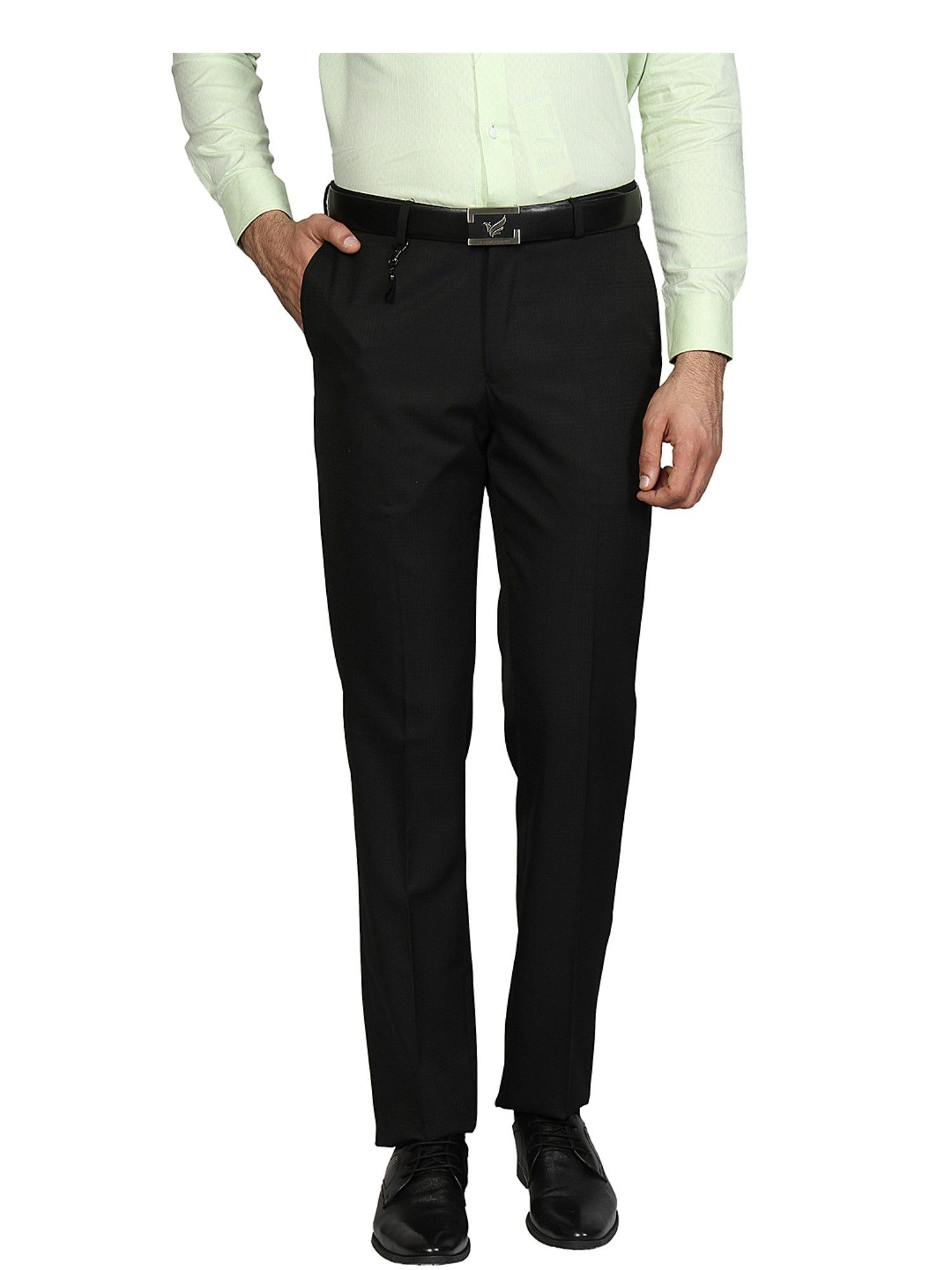 Buy blackberrys Men's Formal B-91 Skinny Fit Stretchable Trousers Black at  Amazon.in