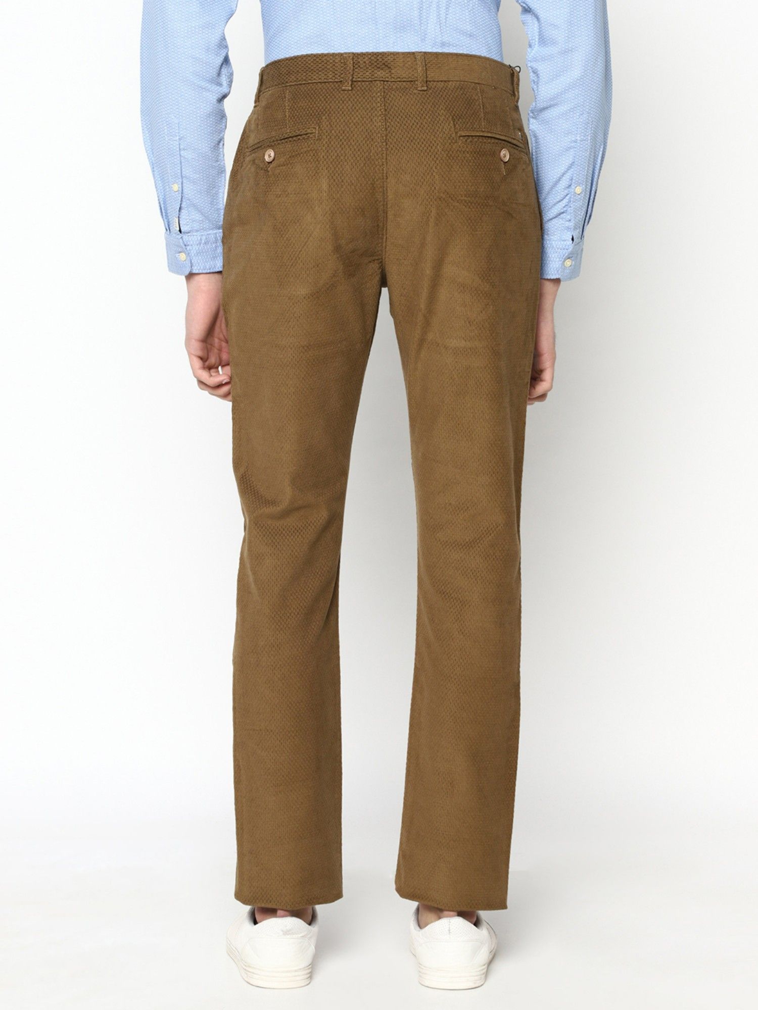 Buy online Brown Solid Chinos Casual Trouser from Bottom Wear for Men by  V-mart for ₹899 at 10% off | 2024 Limeroad.com