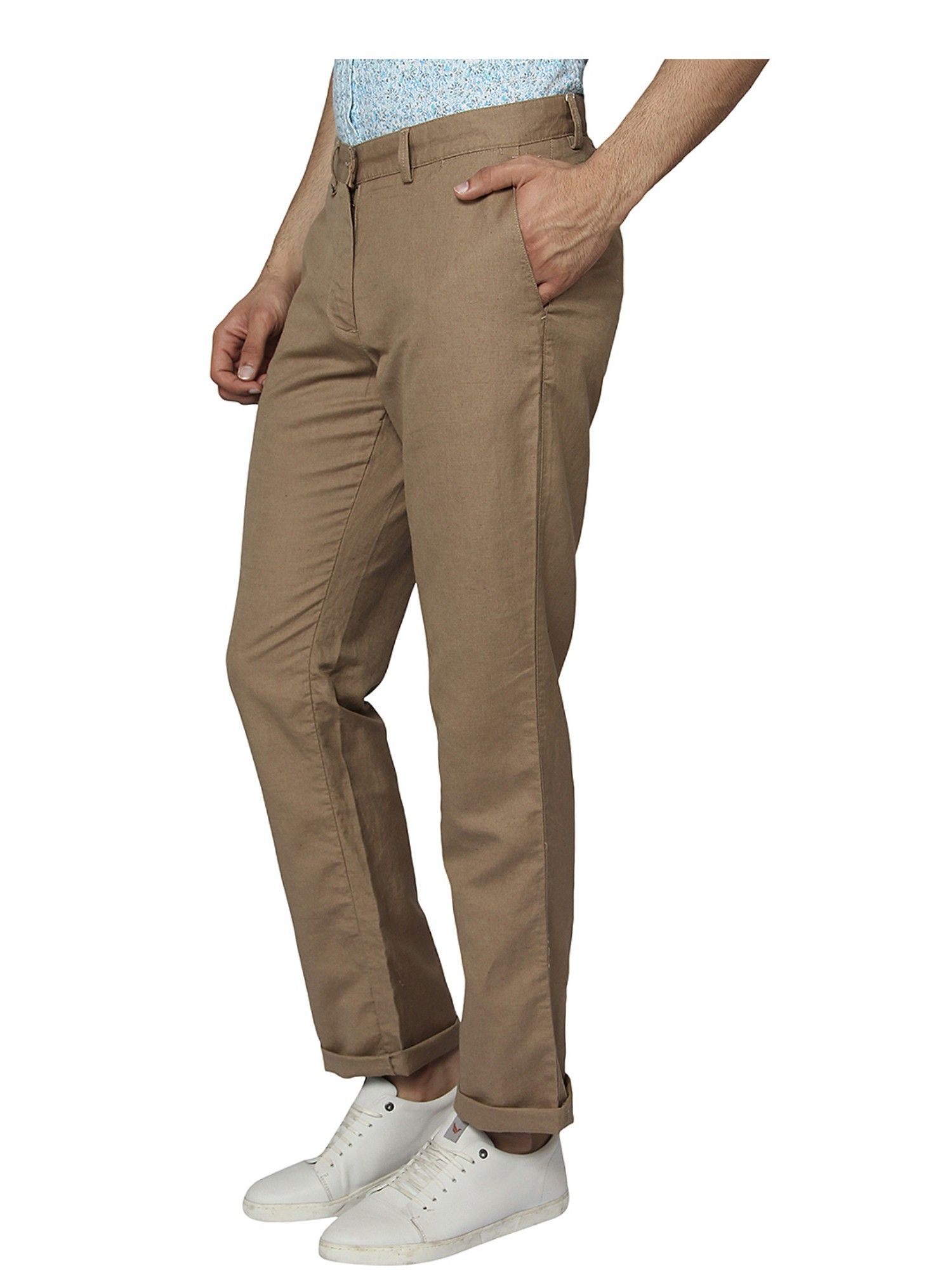 Buy Blackberrys Men Beige B 95 Slim Fit Solid Chinos - Trousers for Men  8031295 | Myntra