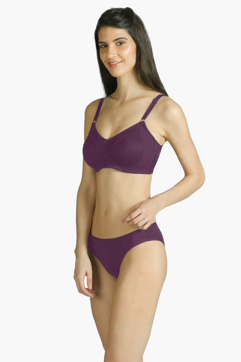 Amante Minimizer NonPadded NonWired High Coverage Bra Purple Buy