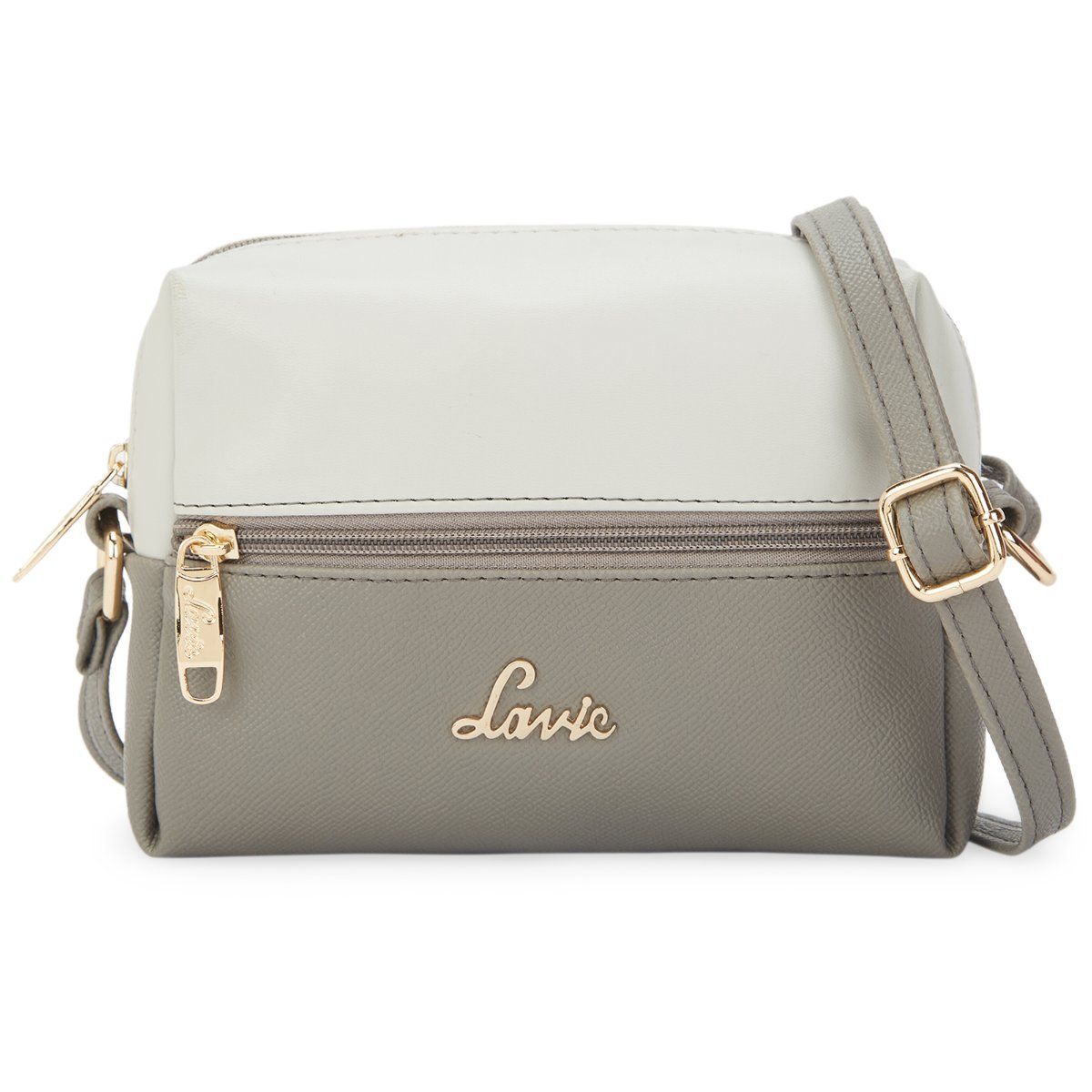 Buy Lavie Women s Texfront Box Sling Bag Grey S Online