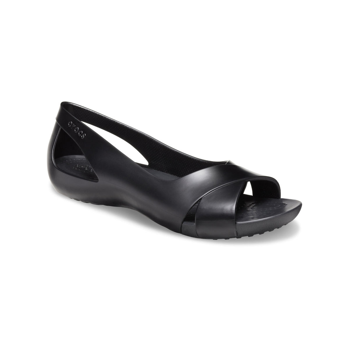 serena flat crocs