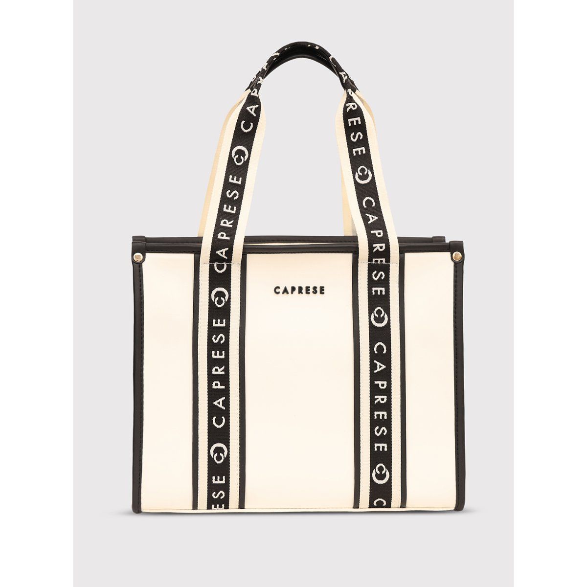 Buy Caprese Womens Trinity Medium Off White Solid Office Handbag Online