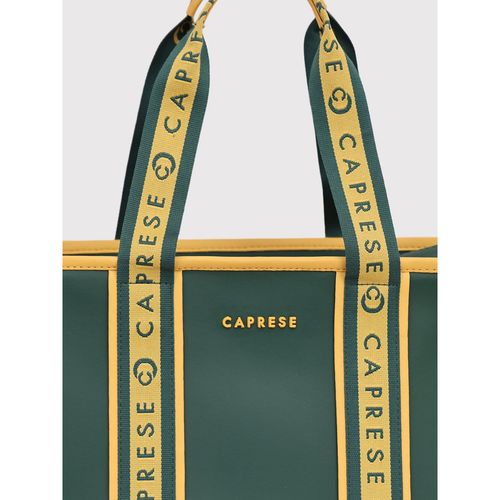 Buy Caprese Womens Trinity Medium Dark Green Solid Office Handbag
