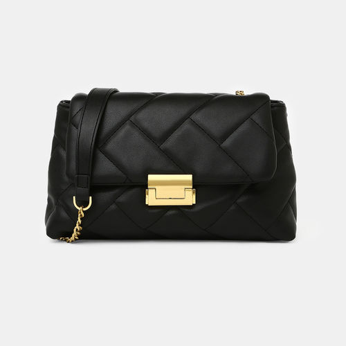 Aldo Solid Black Shoulder Bag (Black) At Nykaa, Best Beauty Products Online