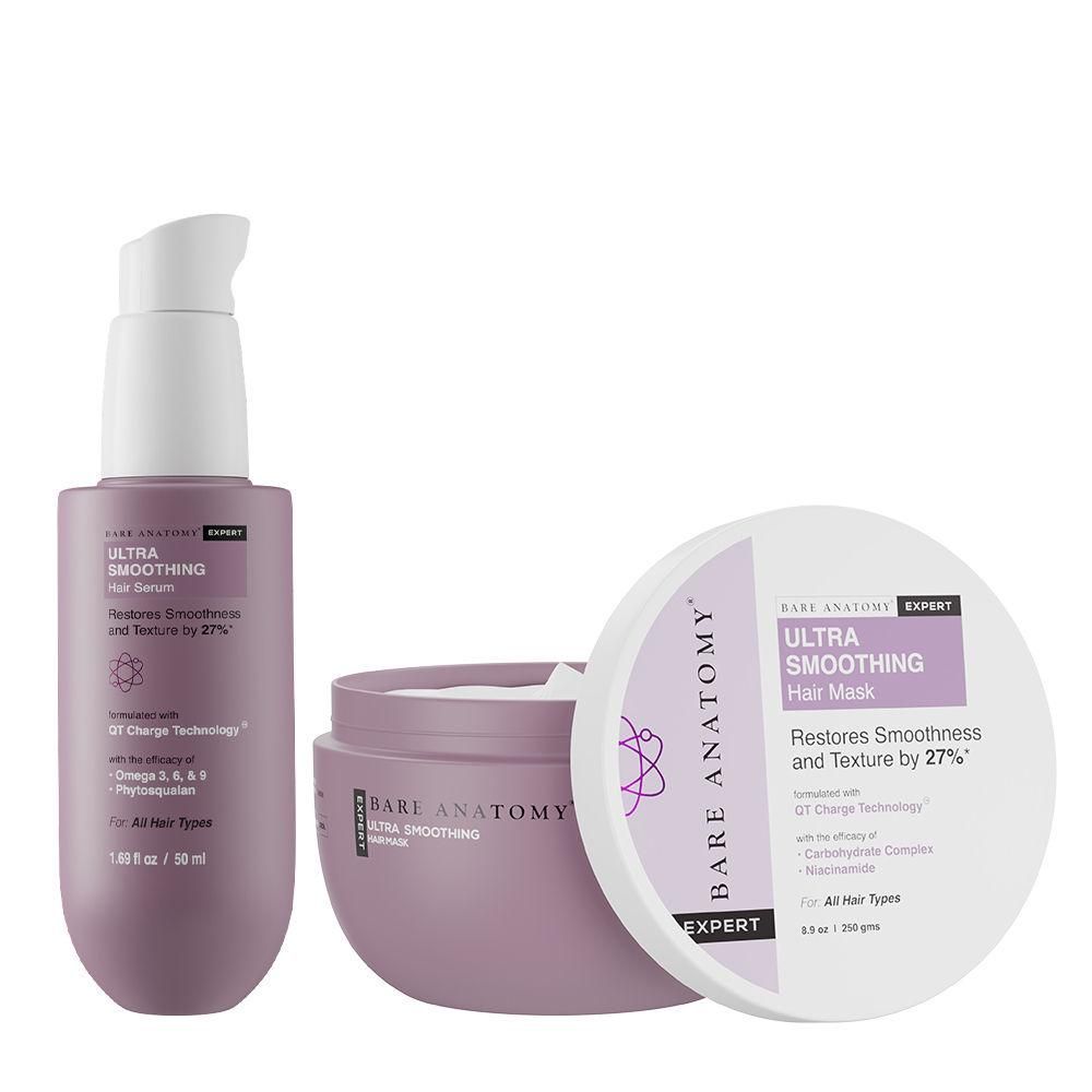 Buy Bare Anatomy Expert Ultra Smoothing Hair Mask And Serum Duo Online 0396