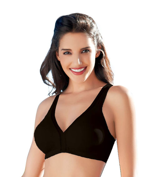 Buy Enamor Black Non Wired Non Padded High Coverage