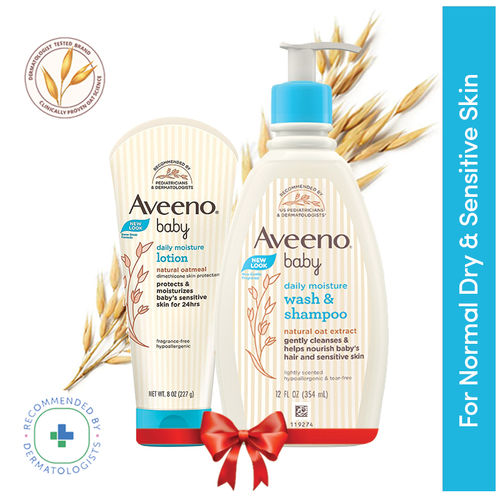 Buy Aveeno Baby Daily Moisturizing Lotion Wash Shampoo Combo