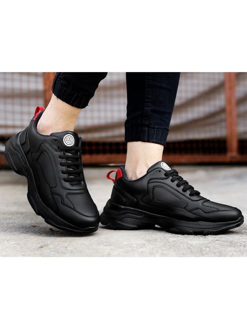Buy Bacca Bucci Boom Platform Mid Top Chunky Black Sneakers Shoes
