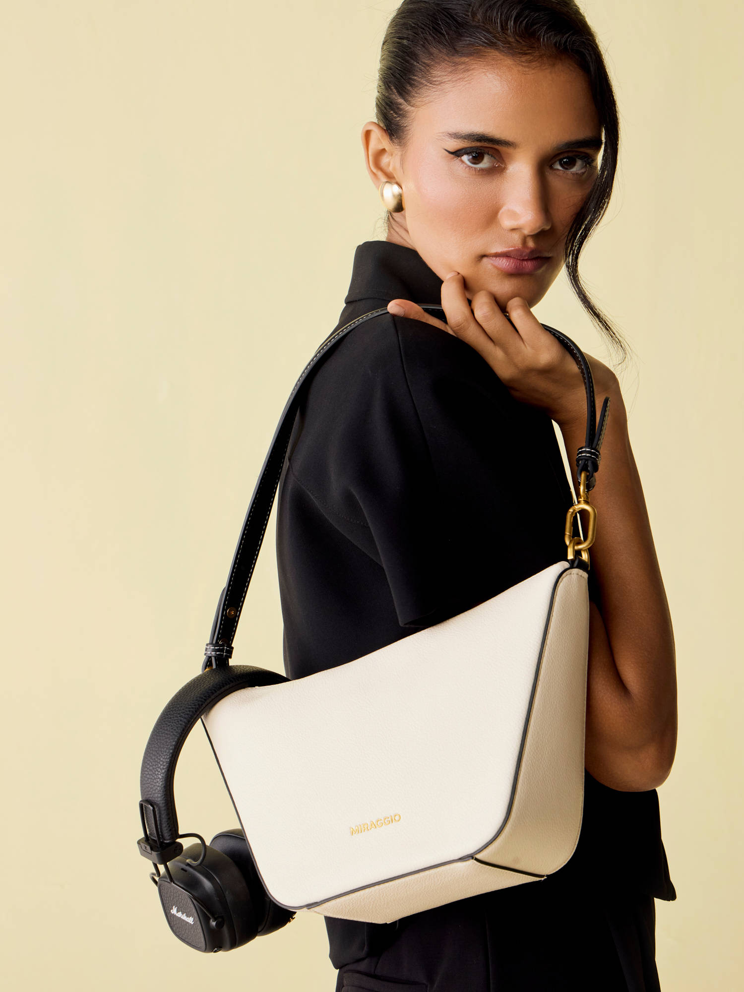 MIRAGGIO Alina Shoulder Bag for Women With Zipper Closure (M)