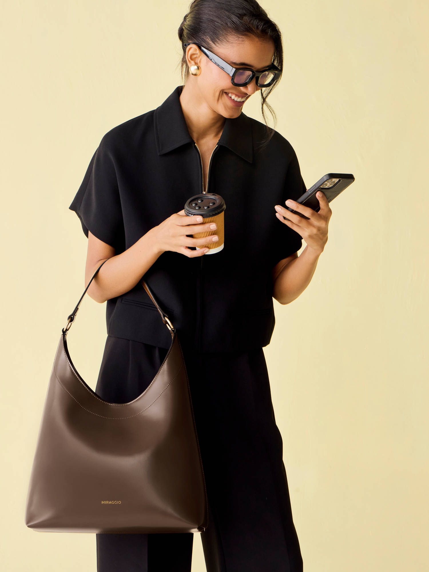 MIRAGGIO Selene Hobo Bag for Women | Shoulder Bag For Office & Daily Use (L)