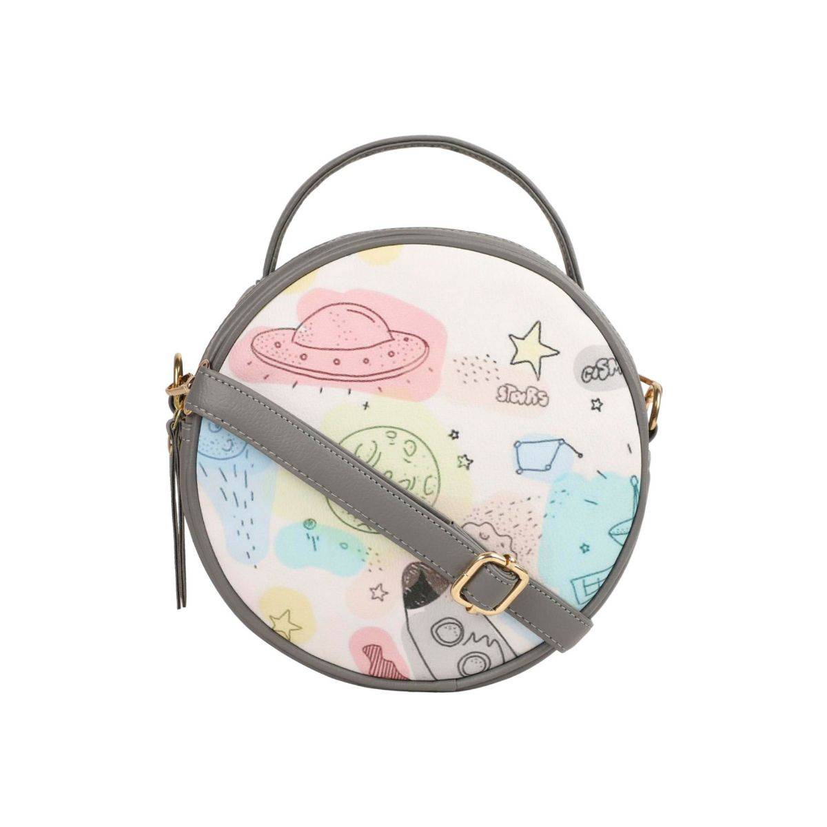 Bagsy Malone Full Moon Multicoloured Printed Sling Bag