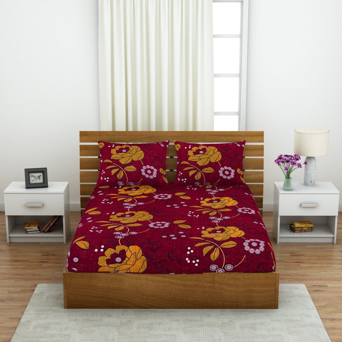 Buy Welspun MICROFIBER Bedsheets Double SOFT FEEL SKIN SAFE MACHINE