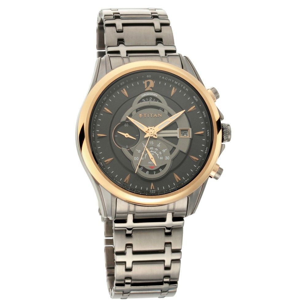 Buy Titan NM1830KM01 Grey Dial Analog Watch For Men Online