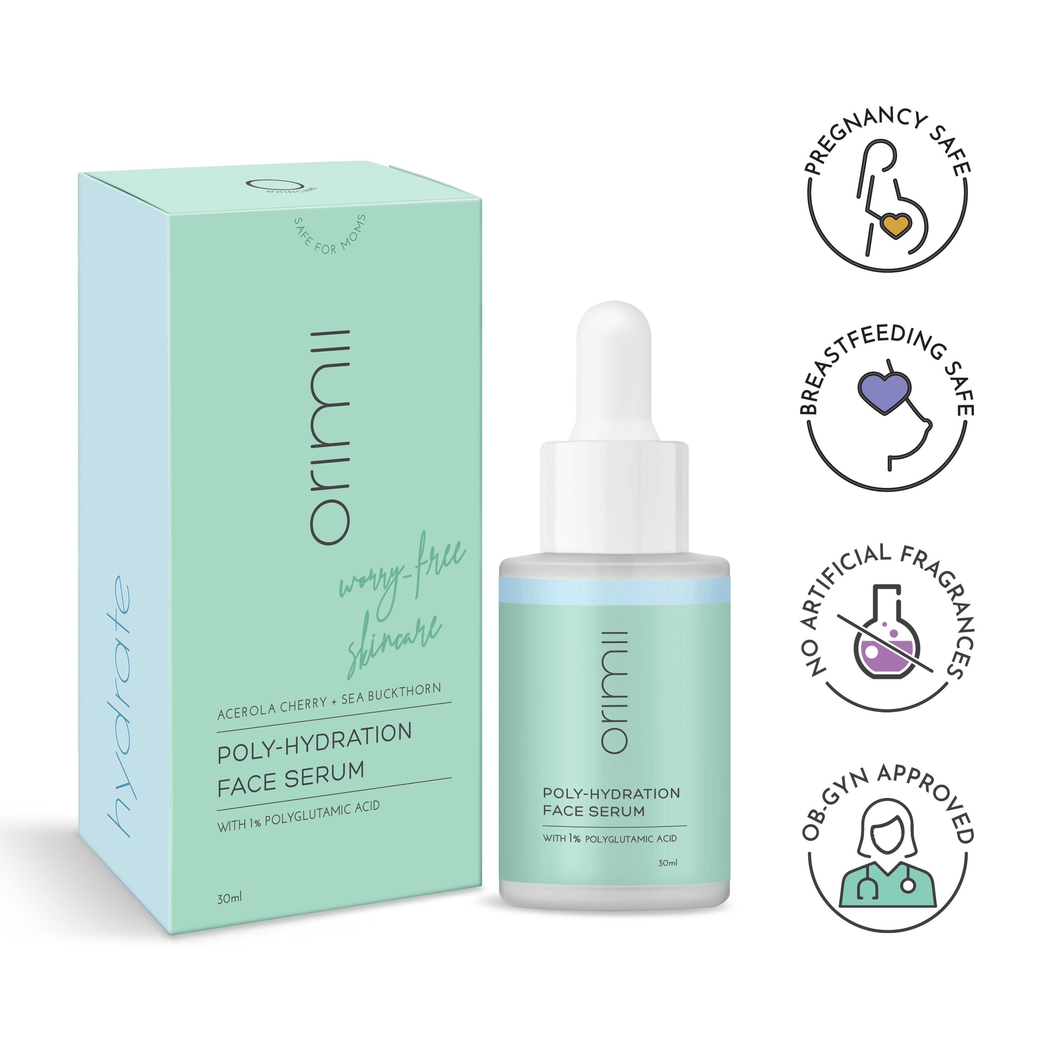 Buy Orimii Poly Hydration Face Serum with Hyaluronic Acid for Hydration