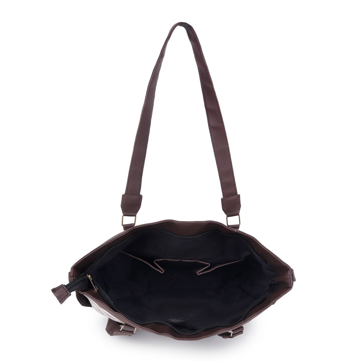 Buy Astrid Laptop Bag with Dual Handle for Women Brown Online