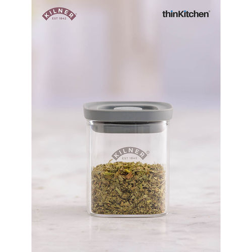 Kilner Fresh Storage Square Spice Jar Litre