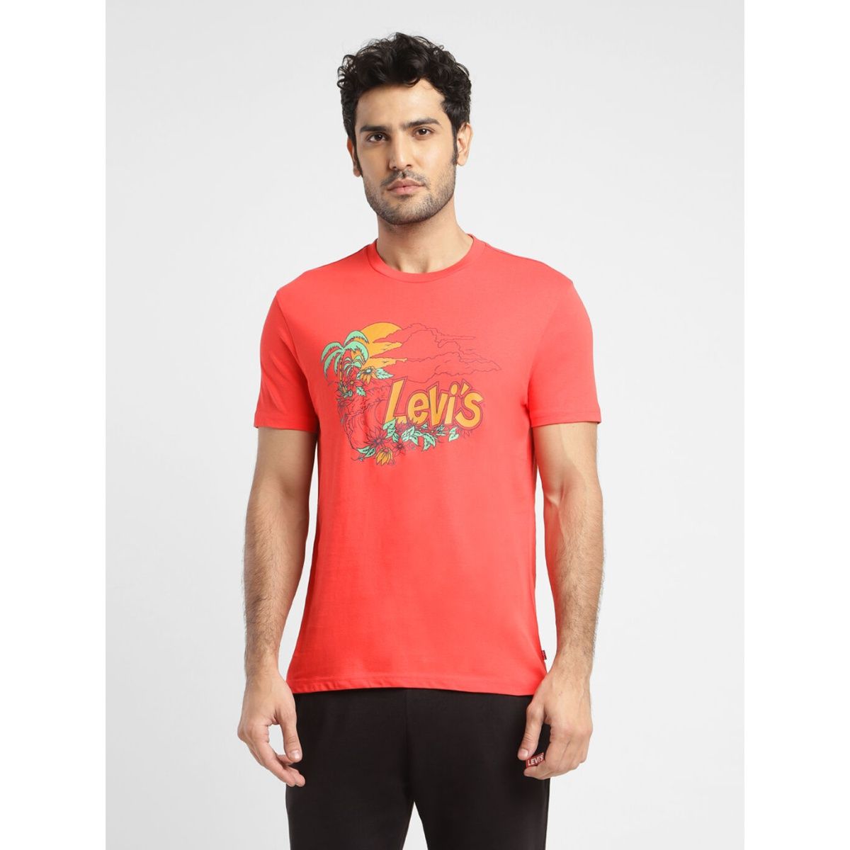 T shirt levis rouge homme on sale