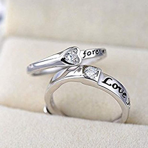 Adjustable Ring Platinum Coated Rings Price Zavya Sterling Silver