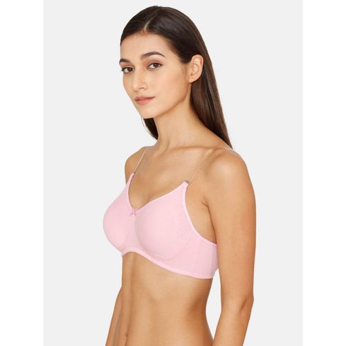 Buy Zivame Rosaline Non-wired 3-4th Coverage T-shirt Bra - Pink
