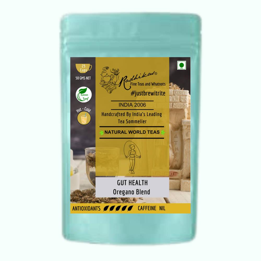 Radhikas Gut Health Oregano Blend - A Natural Gut Health Booster Herbal Tisane
