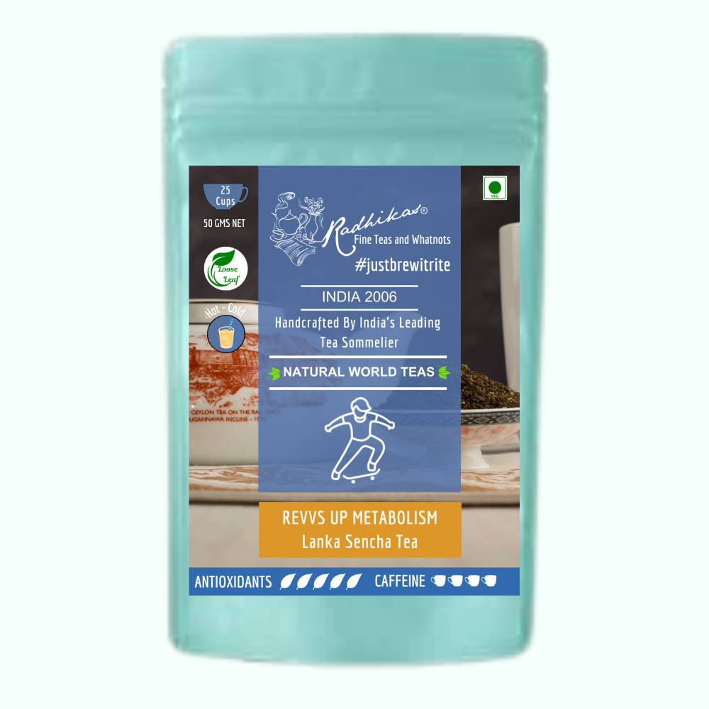 Radhikas Revvs Up Metabolism Lanka Sencha Tea - A Refreshing Boost For Health & Energy