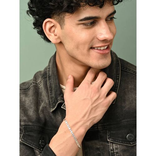 Buy CLARA 925 Silver Designer Men Bracelet Inches Online