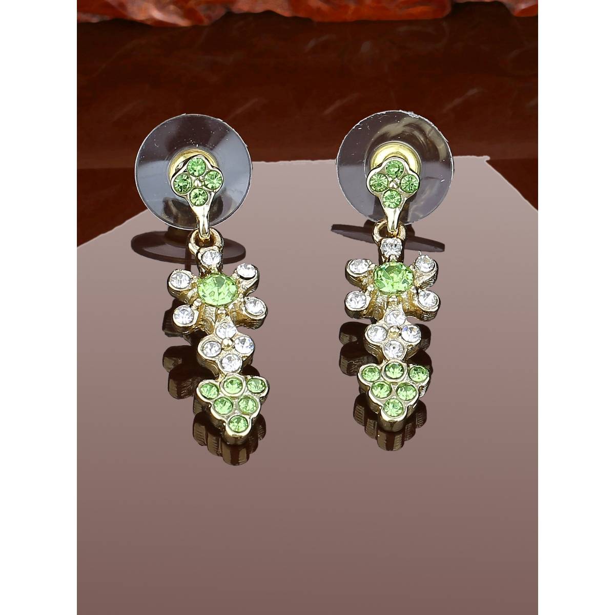 Estele Gold Plated Exquisite Drop Earrings For Women