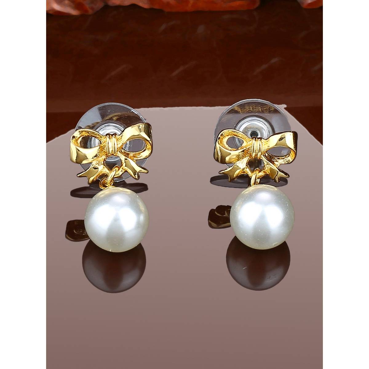 Estele Gold Plated Gorgeous Drop Earrings For Women