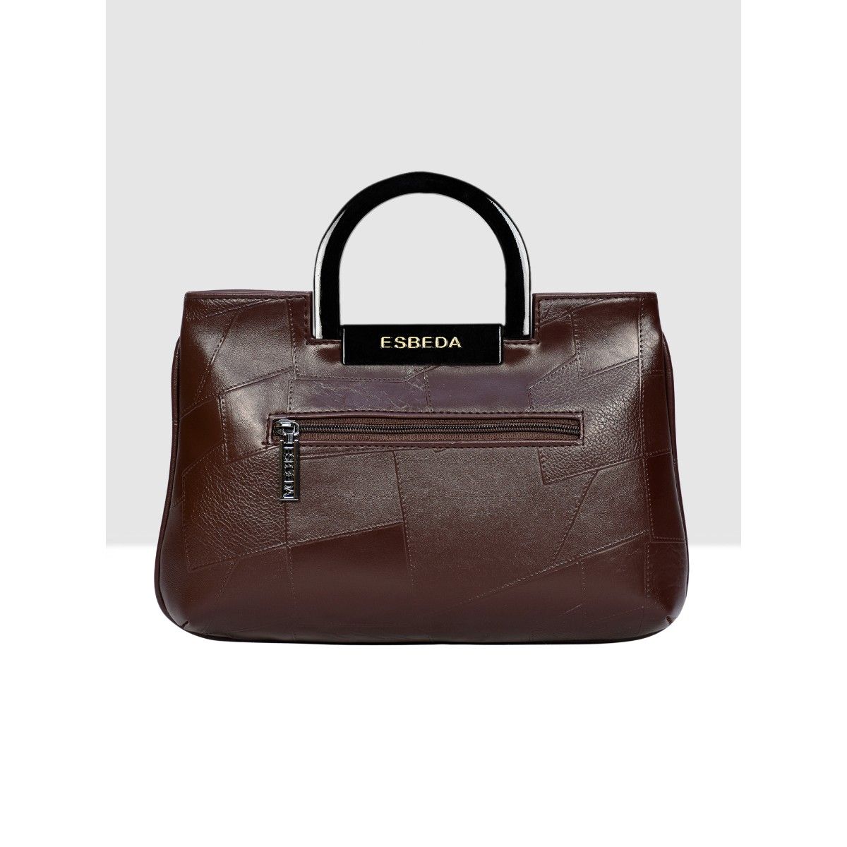 Buy ESBEDA Brown Colour Embossed Acrylic Handle Handbag for Women