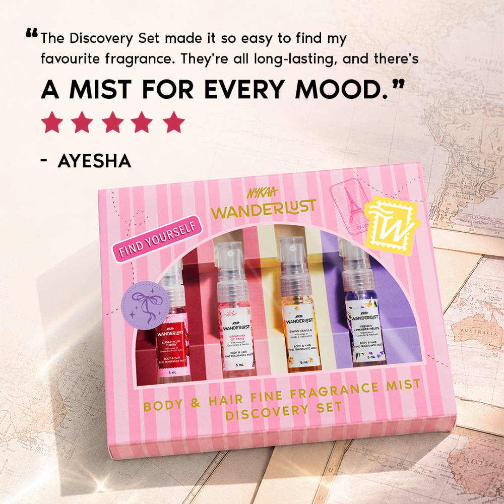 Wanderlust Discovery Set Bestselling Perfume Body & Hair Mis... - view 6