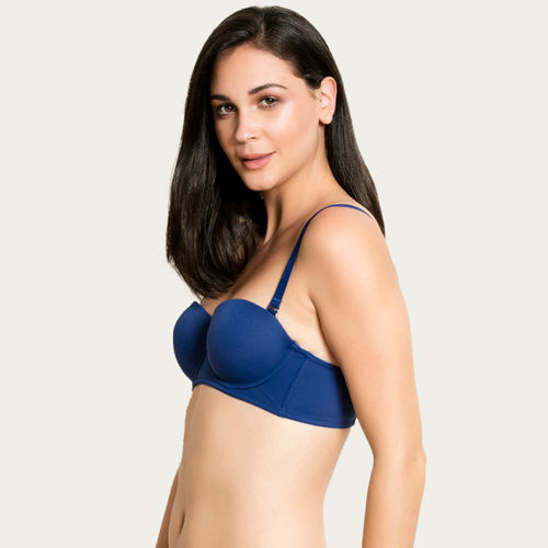Buy Zivame Padded Wired Strapless Bra - Blue (30A) 1 Online