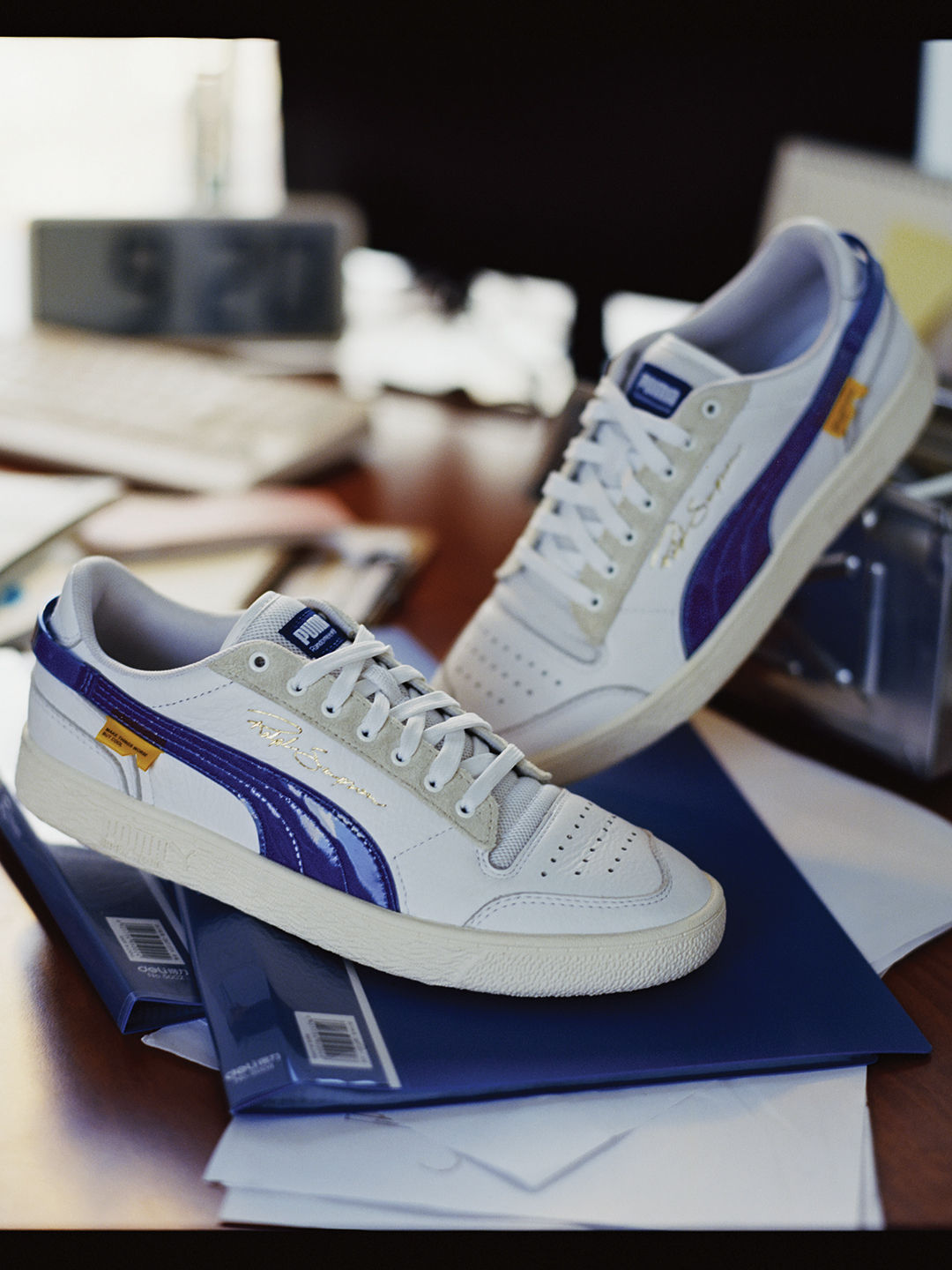 Puma x randomevent ralph sampson sales lo sneakers