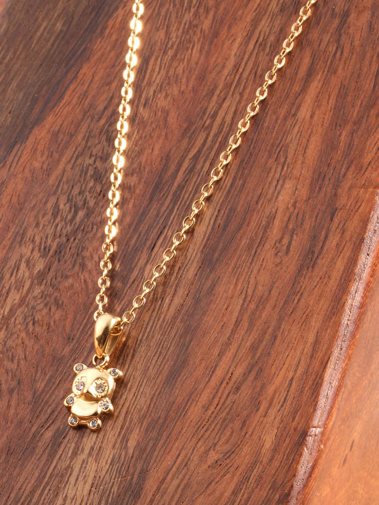 Palmonas Golden Galaxy Cluster Pendant Necklace