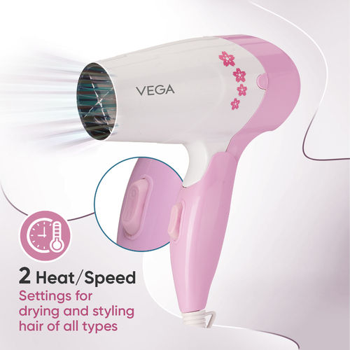 Buy VEGA Insta Glam Foldable 1000 Watts Hair Dryer with Heat