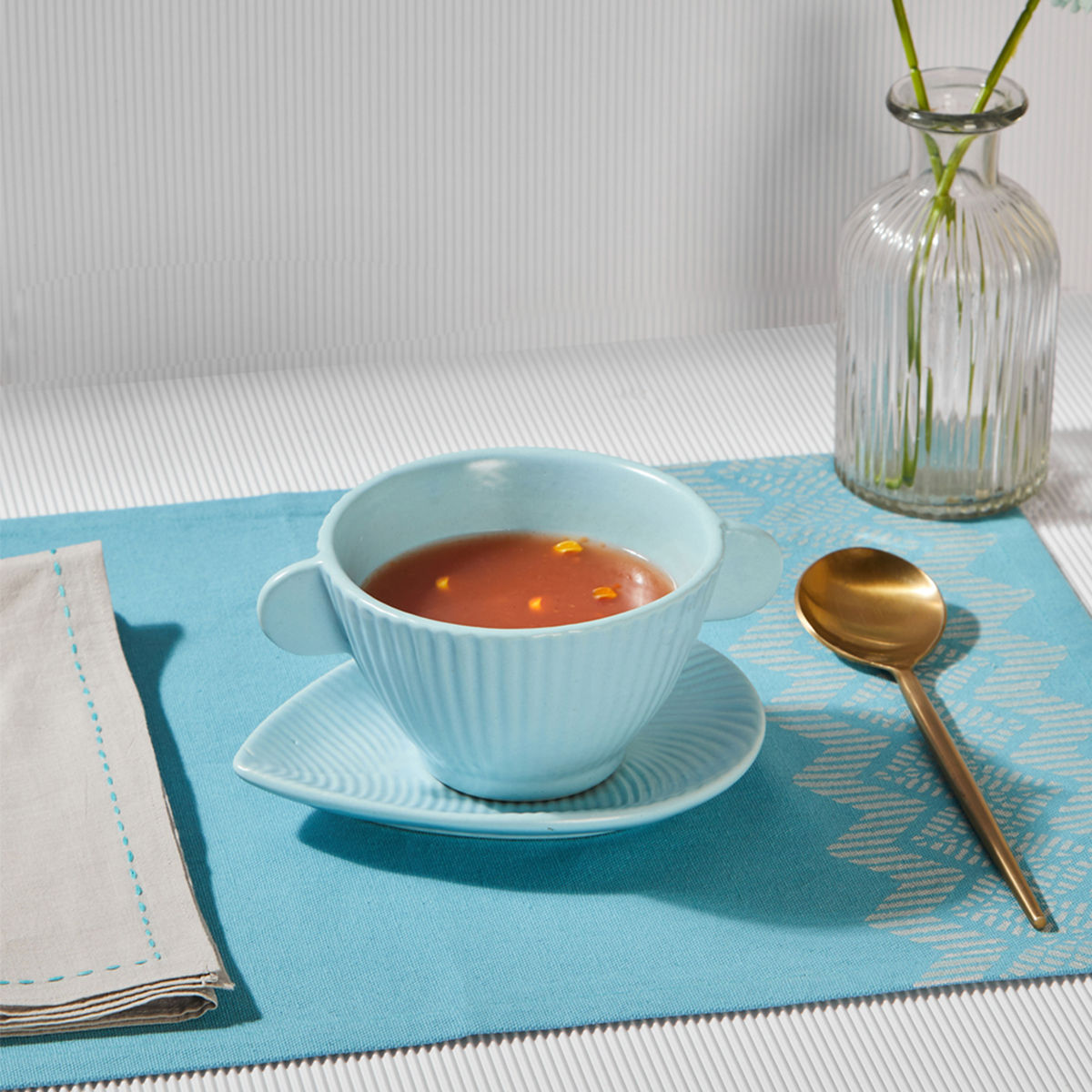 Fabindia Blue Advika Ceramic Soup Bowl Small Buy Fabindia Blue