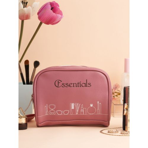 Doodle Collection Premium Vegan Leather Women Cosmetic Pouch Essentials