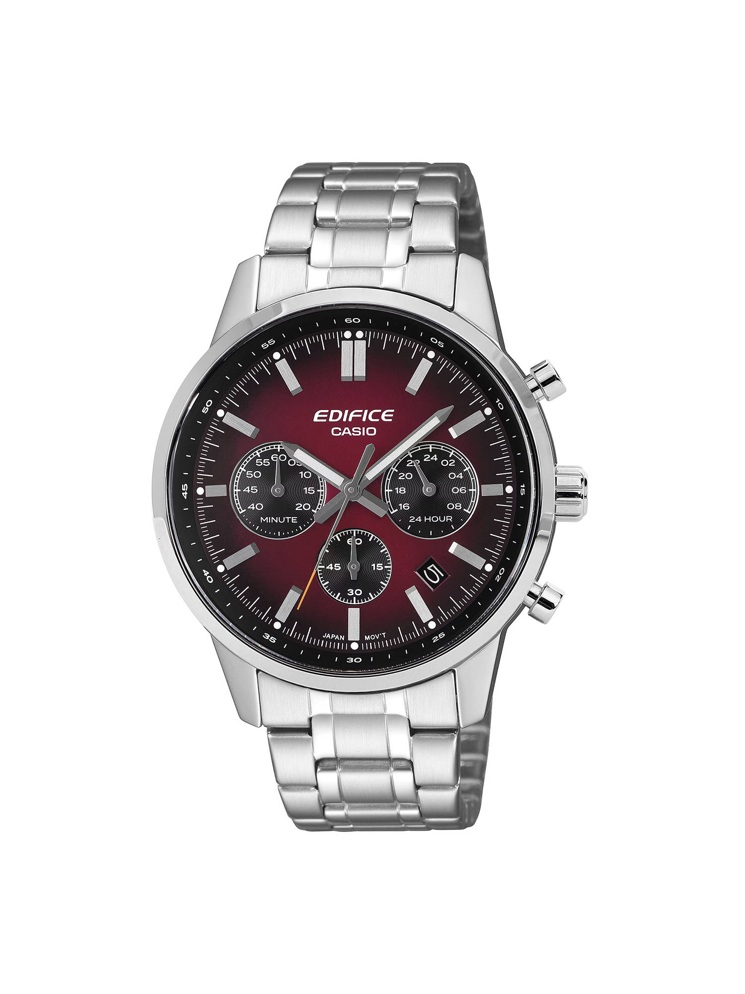 Casio Men Edifice Maroon Dial Analog Watch EFR-575D-4ADF (M) - Image 1