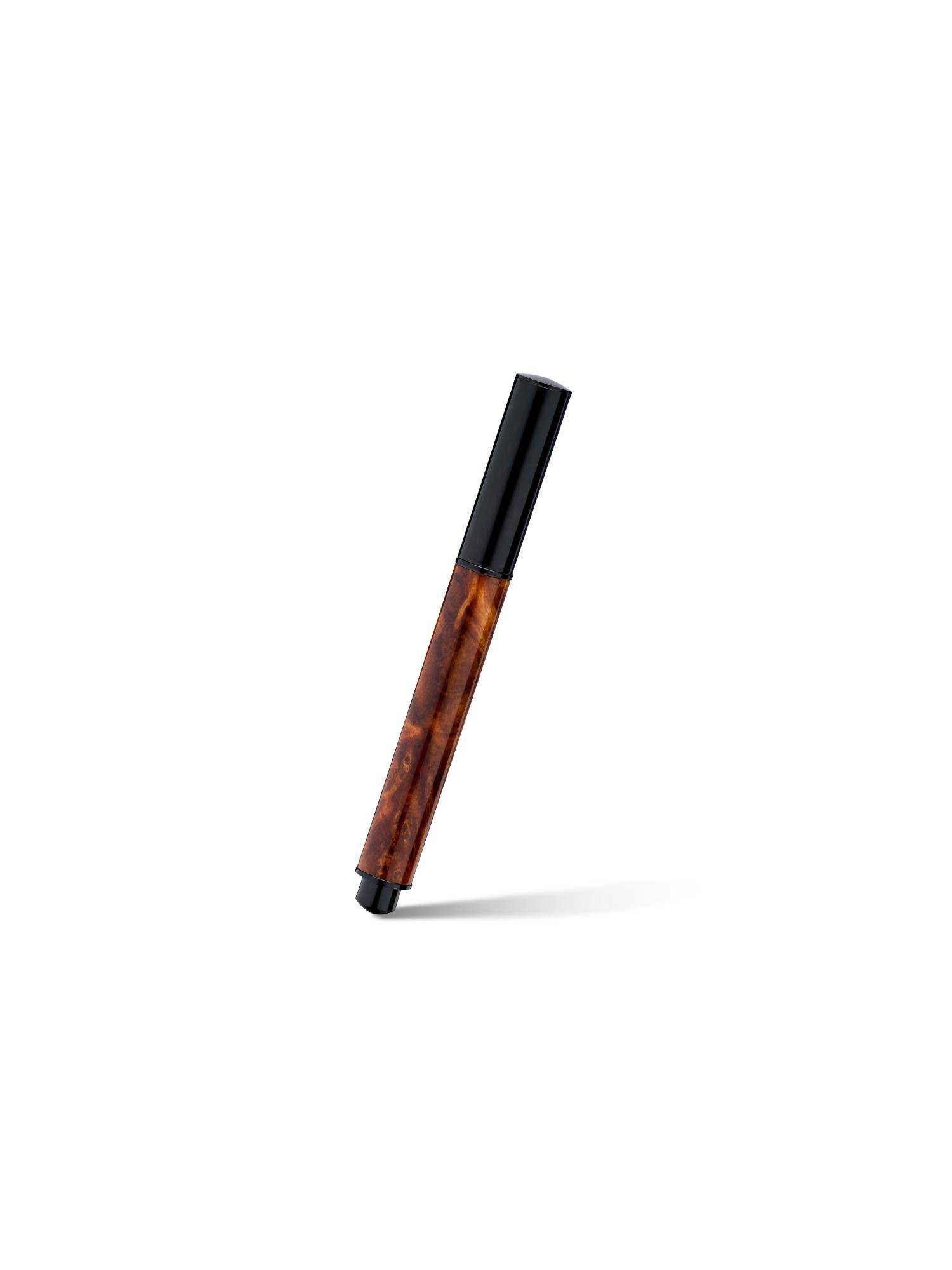 Vanderbilt New York Brown & Black Wood-Finish Shelborne Rollerball Pen