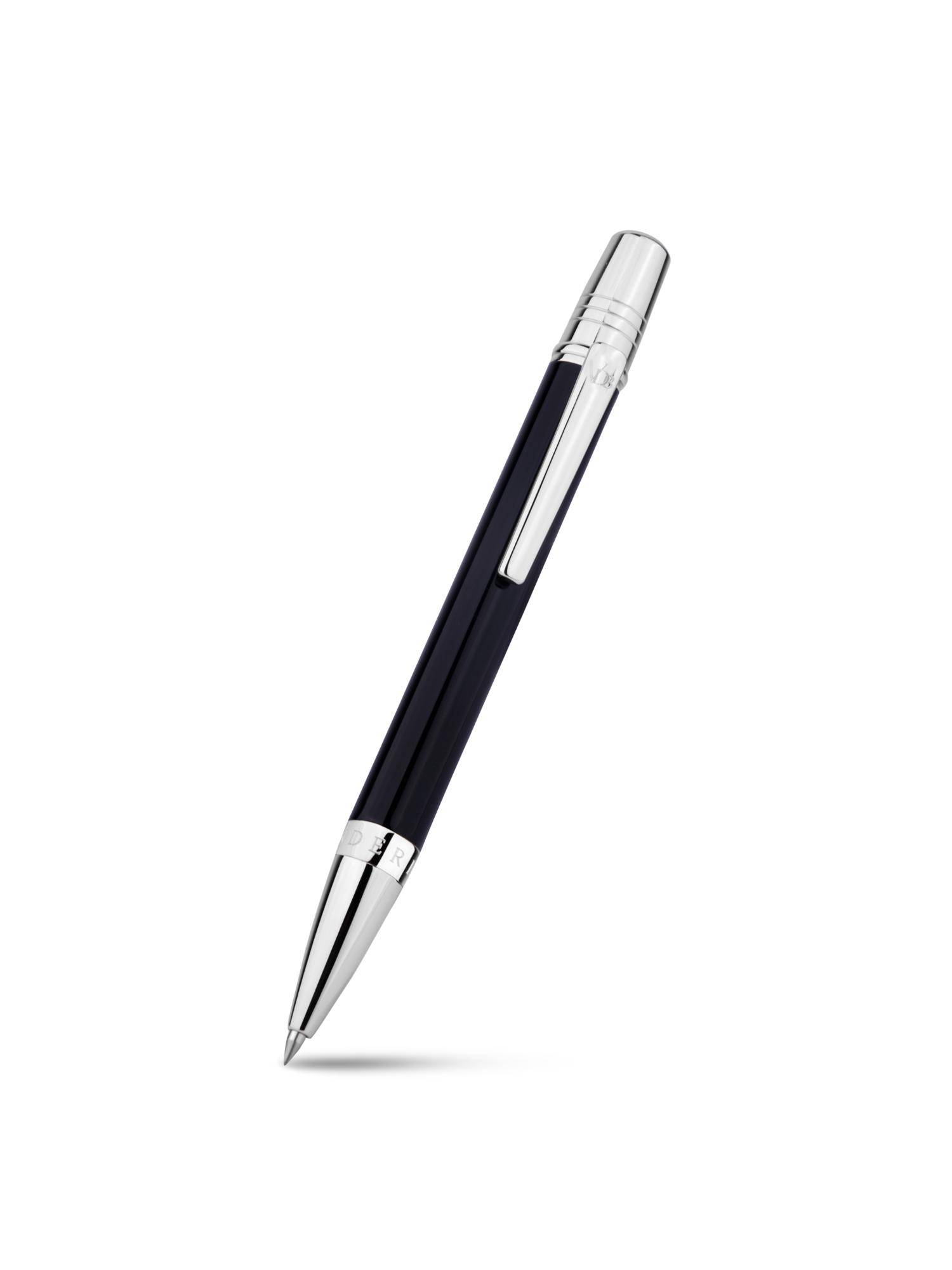 Vanderbilt New York Black & Silver Shake Sphere Signature Rollerball Pen