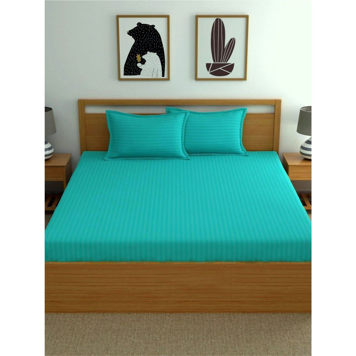 buy-urban-space-cotton-fitted-bedsheet-for-king-bed-with-2-pillow